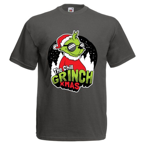 The chill grinch xmas - Karácsonyi Férfi Póló