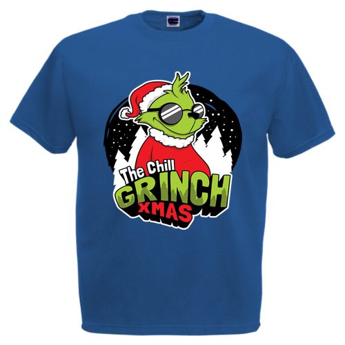 The chill grinch xmas - Karácsonyi Férfi Póló