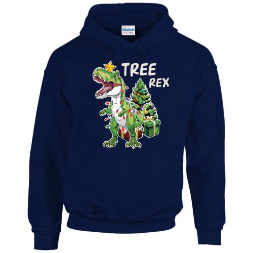 Tree Rex - Unisex Kapucnis Pulóver