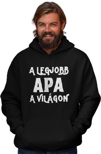 Legjobb apa a világon - Kapucnis Pulóver