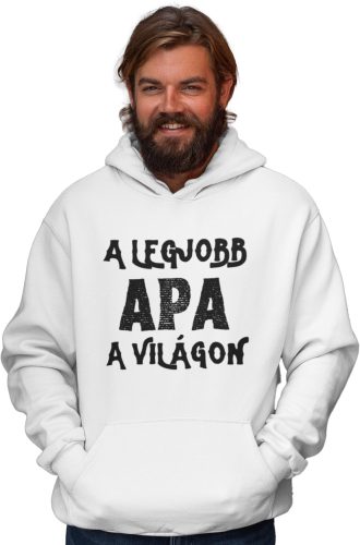 Legjobb apa a világon - Kapucnis Pulóver