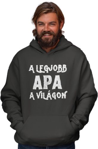 Legjobb apa a világon - Kapucnis Pulóver